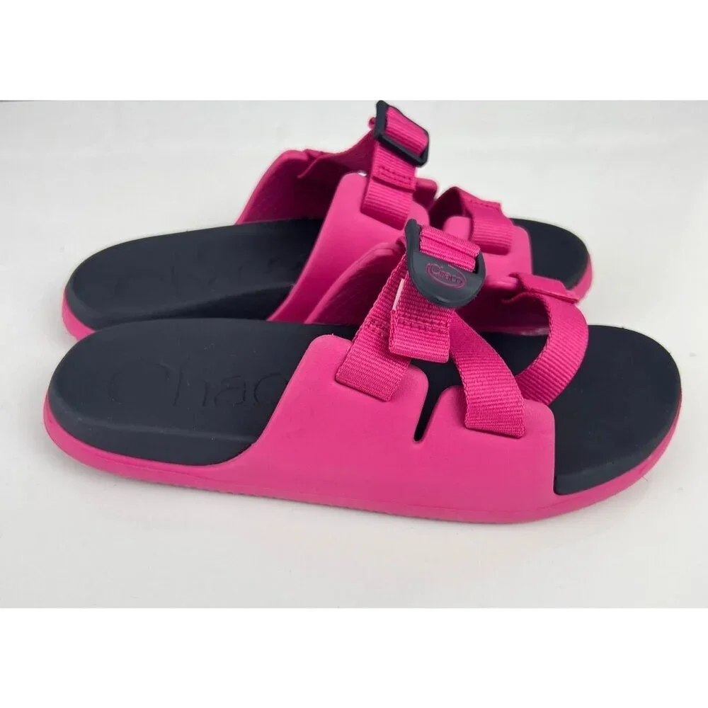 Chaco Chillos‎ Girls Kids Slides JCH180316 Size US 5 Color Magenta